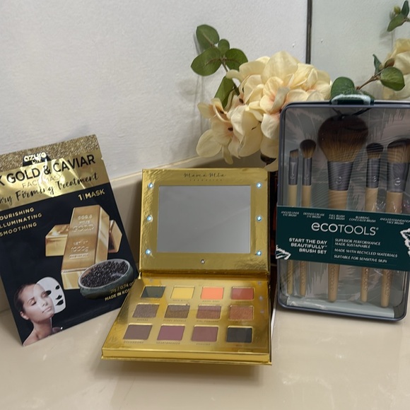 ecotools Other - BUNDLE - EcoTools Makeup Brush Set.Mama Mia Eyeshadows.24K Gold Face Mask.